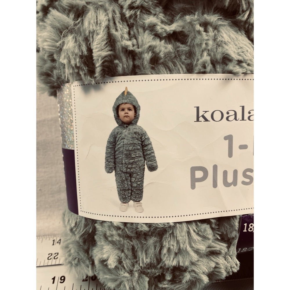 Koala BabyBoy Cute Dinosaur Hooded Soft Faux Fur Lined Bunting Suit Green 18-24M